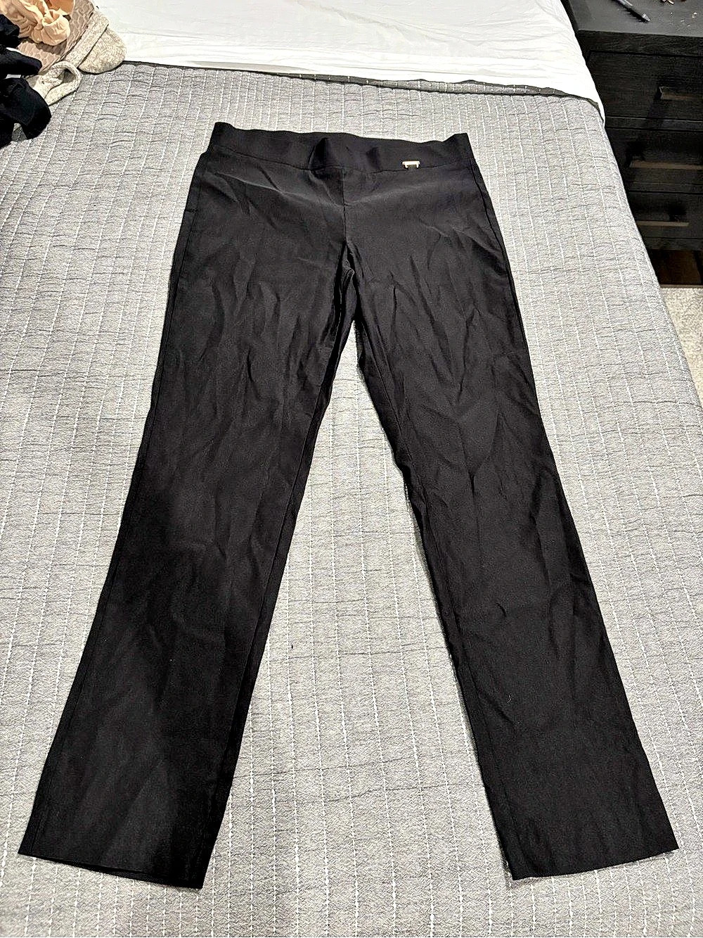 Anne Klein Black Flare Pants Size Medium
